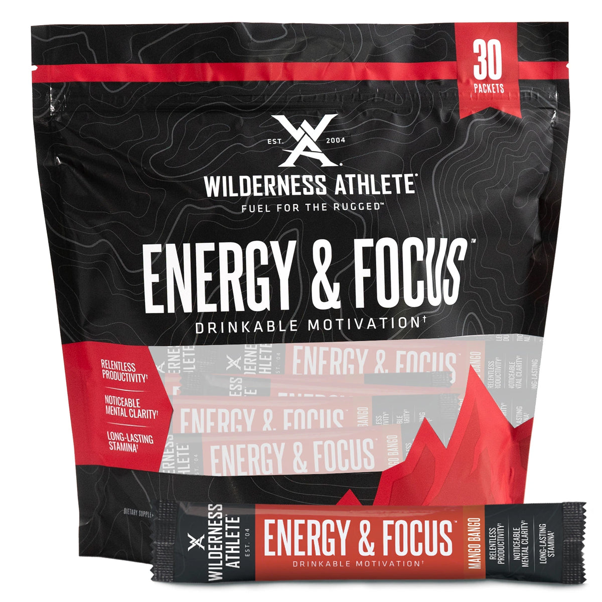 Wilderness Athlete Energy & Focus Packets in  by GOHUNT | Wilderness Athlete - GOHUNT Shop