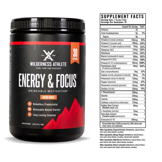 Another look at the Wilderness Athlete Energy & Focus Tub