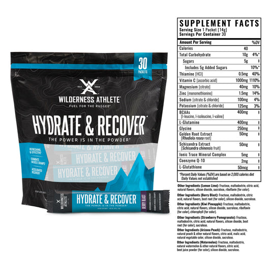 Another look at the Wilderness Athlete Hydrate and Recover Packets