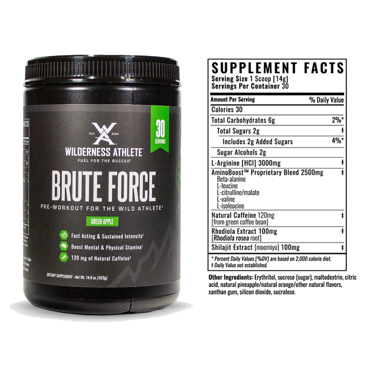Wilderness Athlete Brute Force Pre Workout in  by GOHUNT | Wilderness Athlete - GOHUNT Shop