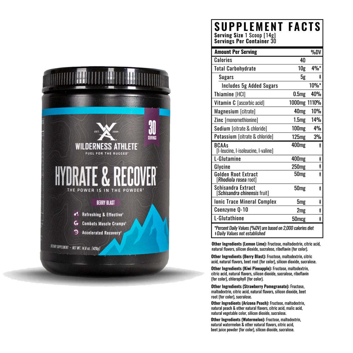 Wilderness Athlete Hydrate & Recover Tub