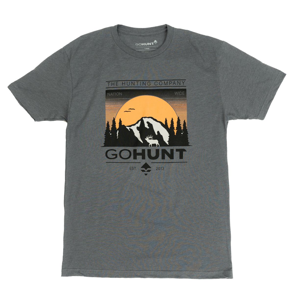 GOHUNT Last Light Bull Tee in Heavy Metal by GOHUNT | GOHUNT - GOHUNT Shop