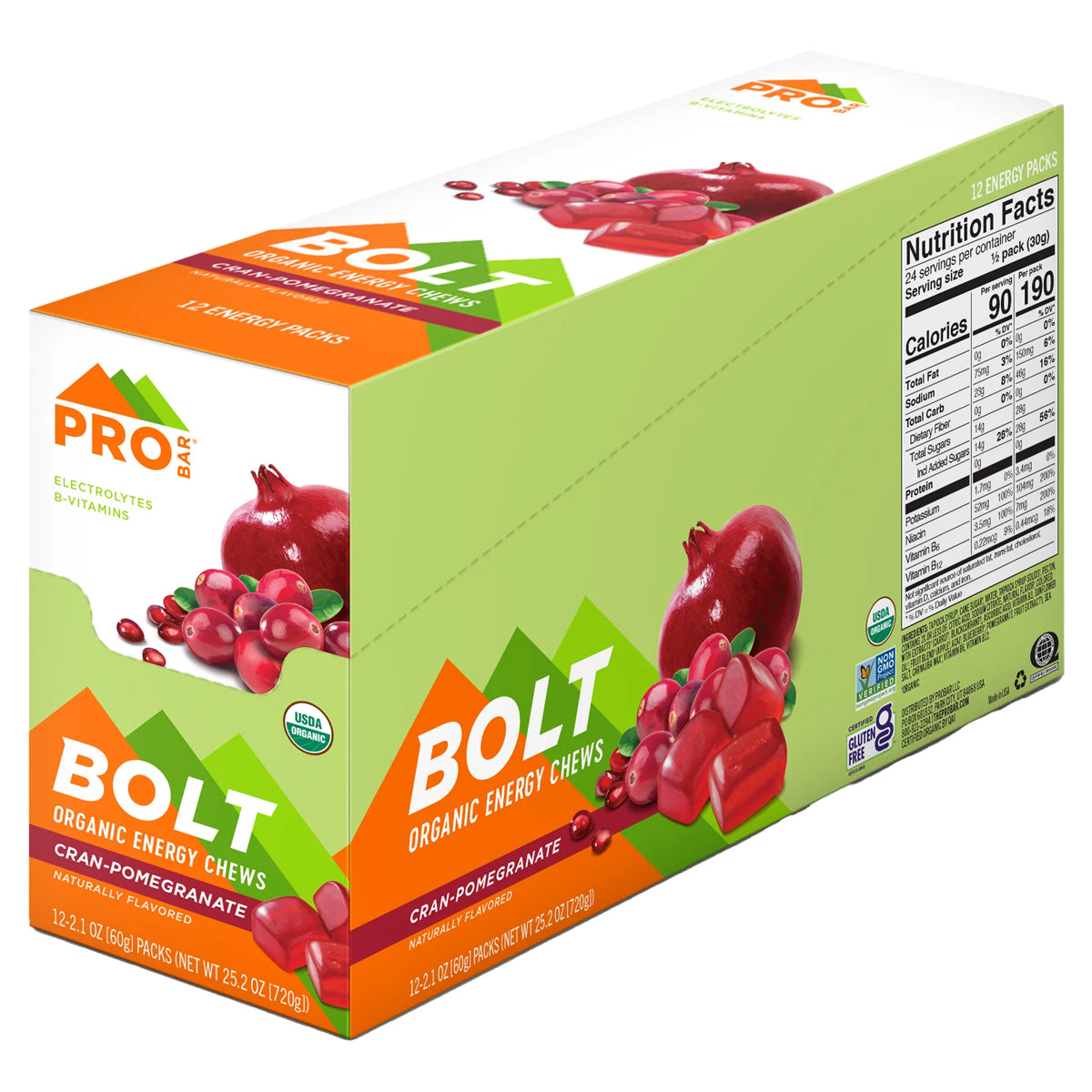 PROBAR Bolt Organic Energy Chews in  by GOHUNT | Pro Bar - GOHUNT Shop