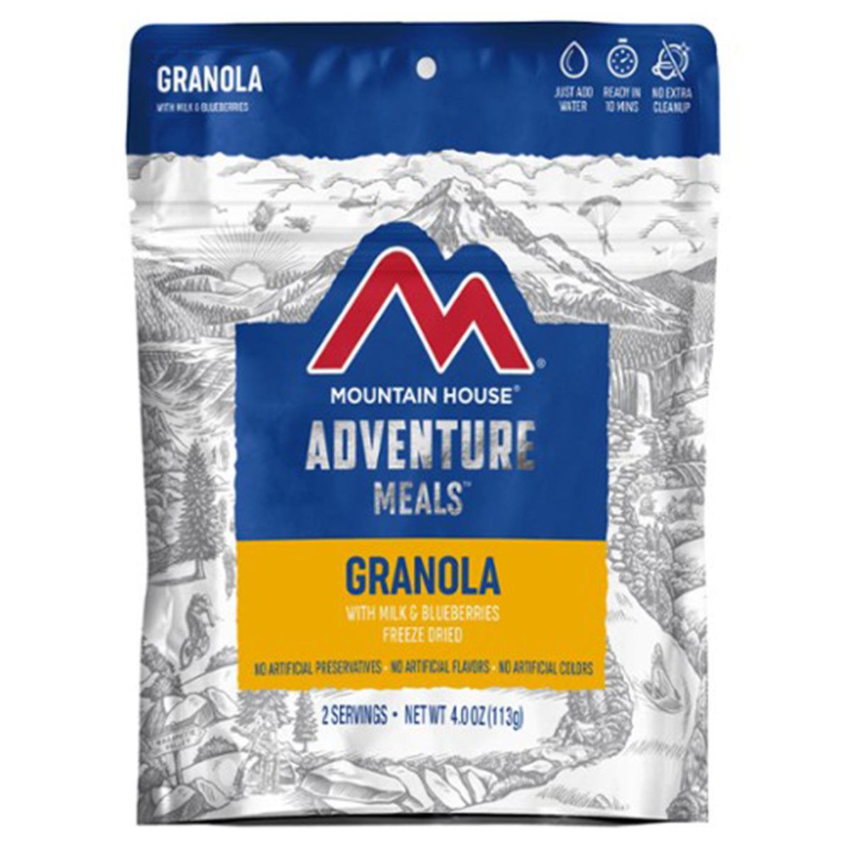 Mountain House Granola with Milk and Blueberries in Mountain House Granola with Milk and Blueberries by Mountain House | Camping - goHUNT Shop by GOHUNT | Mountain House - GOHUNT Shop