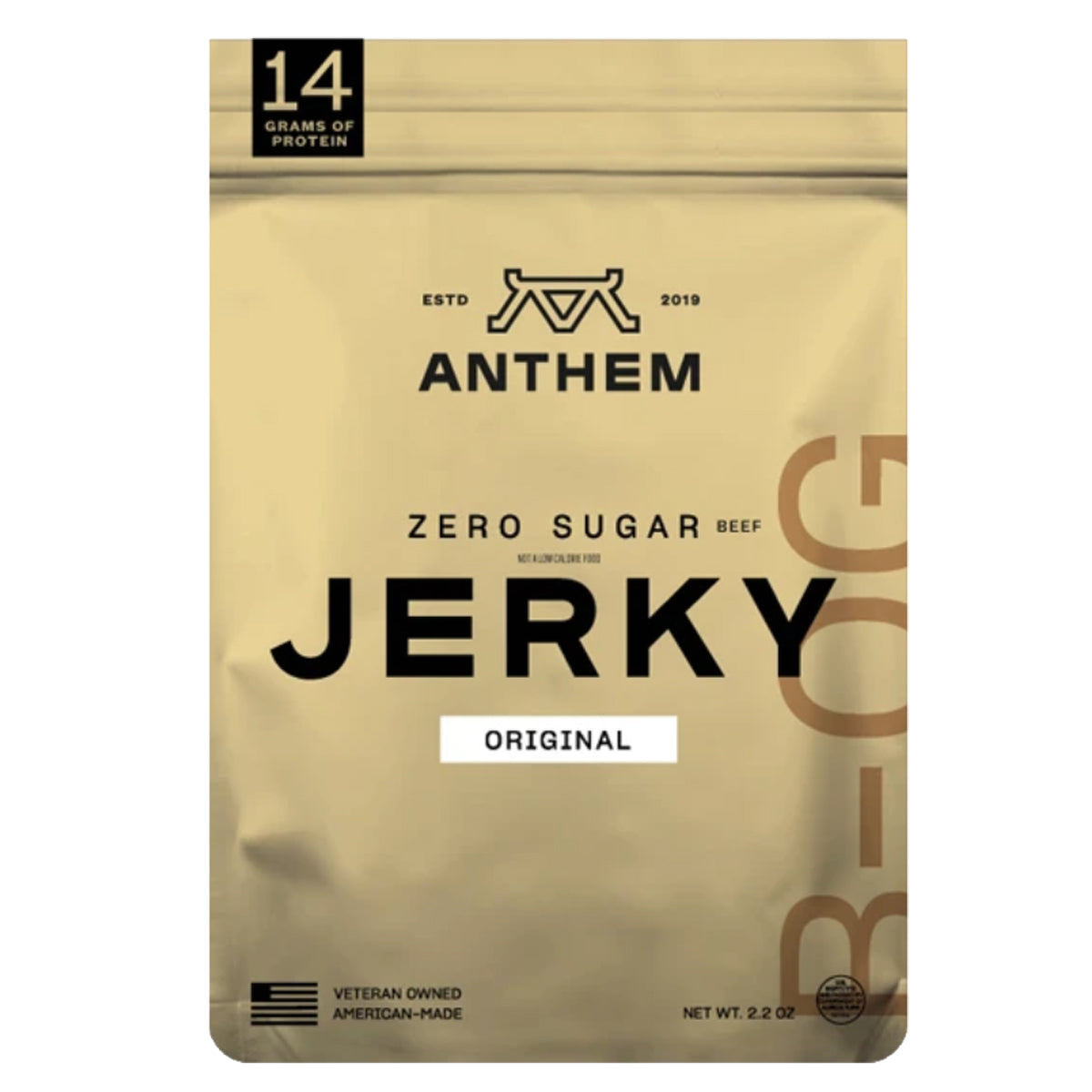 Anthem Snacks Original Zero Sugar Beef Jerky