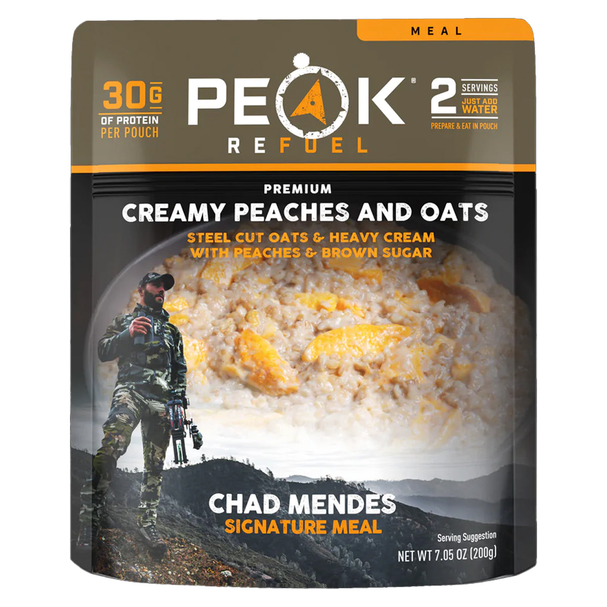 Peak Refuel Peaches & Cream Steel Cut Oatmeal in  by GOHUNT | Peak Refuel - GOHUNT Shop