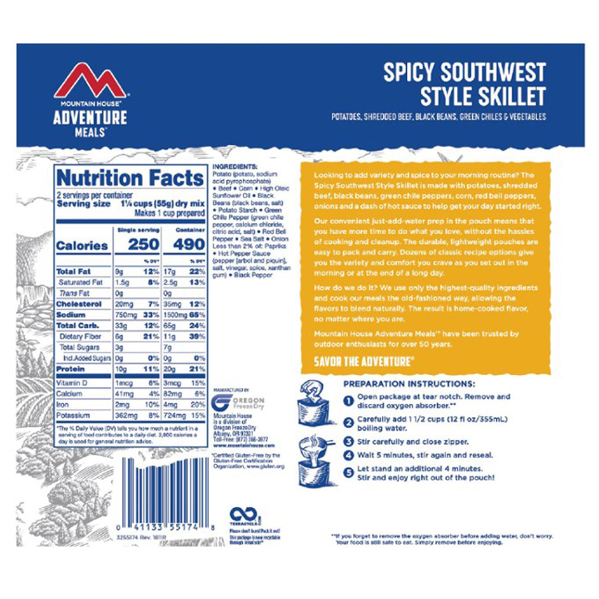 Mountain House Spicy Southwest Style Skillet in Mountain House Spicy Southwest Style Skillet by Mountain House | Camping - goHUNT Shop by GOHUNT | Mountain House - GOHUNT Shop