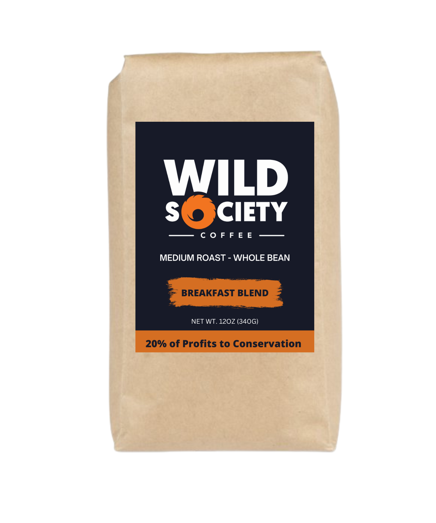Wild Society Coffee Breakfast Blend Medium Roast - Whole Bean in  by GOHUNT | Wild Society Coffee - GOHUNT Shop
